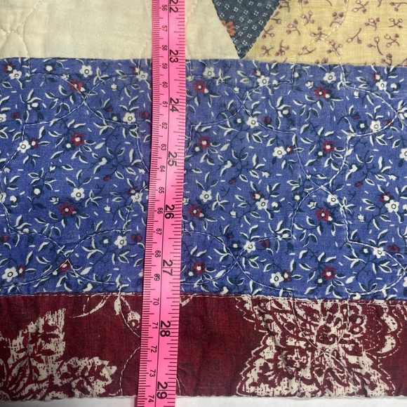 Vintage Patchwork Quilt with Floral Patterns pillow sham - Picture 11 of 13